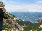 Blick vom Monte Baldo Kamm zum Gardasee