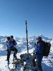 Christine und Roland auf dem Leithener Berg, 2340m