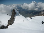 Das Schwarzhorn beeindruckt durch seinen steilen Aufstieg