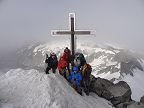 Am Gipfel des Großvenedigers, 3666 m. Hans P., Rita, Schorsch, Hans B., Ulrike und Uschi